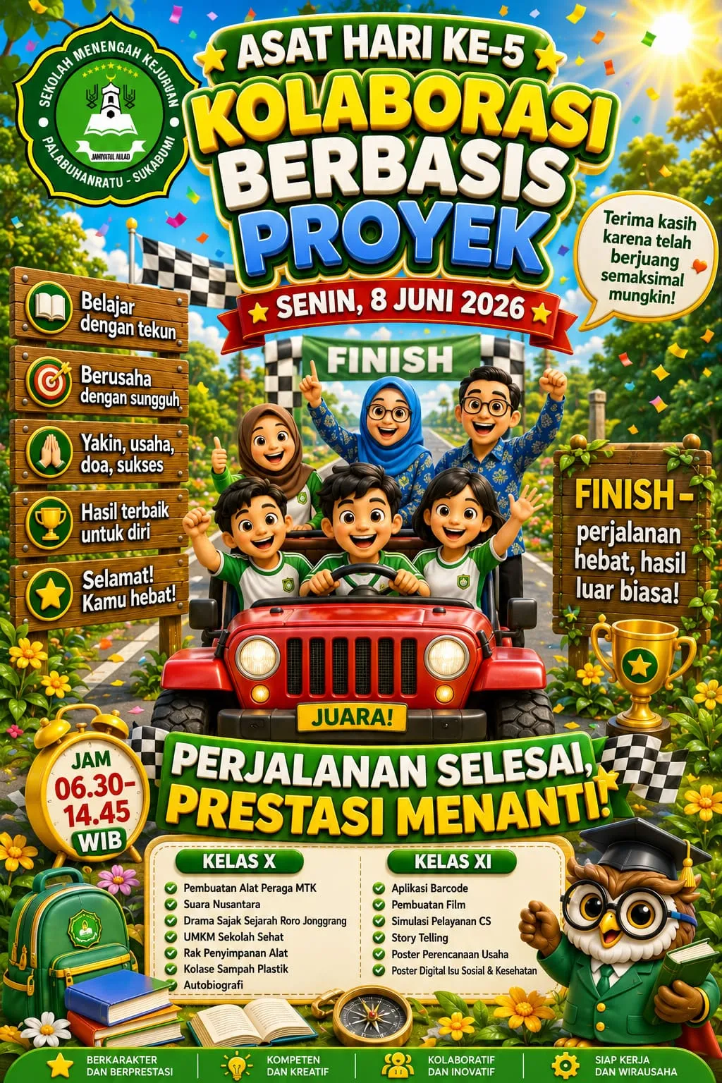 📢 ASAT Hari Ke-5: Menuju Garis Finish dengan Semangat Juara!