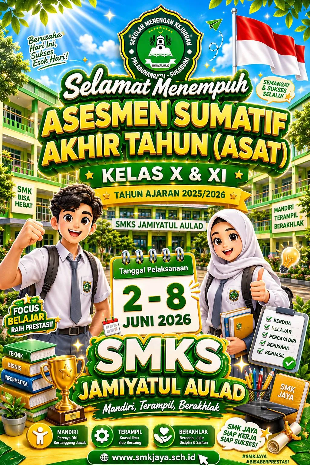 Asesmen Sumatif Akhir Tahun (ASAT) 2025/2026 di SMKS JAMIYATUL AULAD